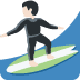 🏄🏻‍♂️ man surfing: light skin tone display on Twitter